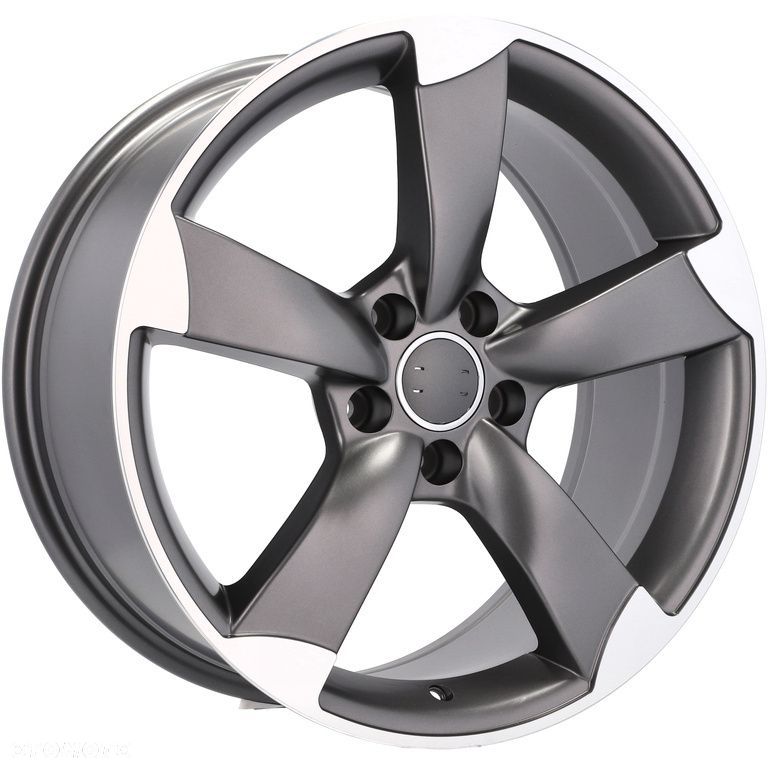 4x Felgi 17 m.in. do AUDI A3 8P 8Y 8V A4 B5 B6 B7 B8 A6 C5 C6 C7 A8 D2 Rotor Style - BK217 - 3