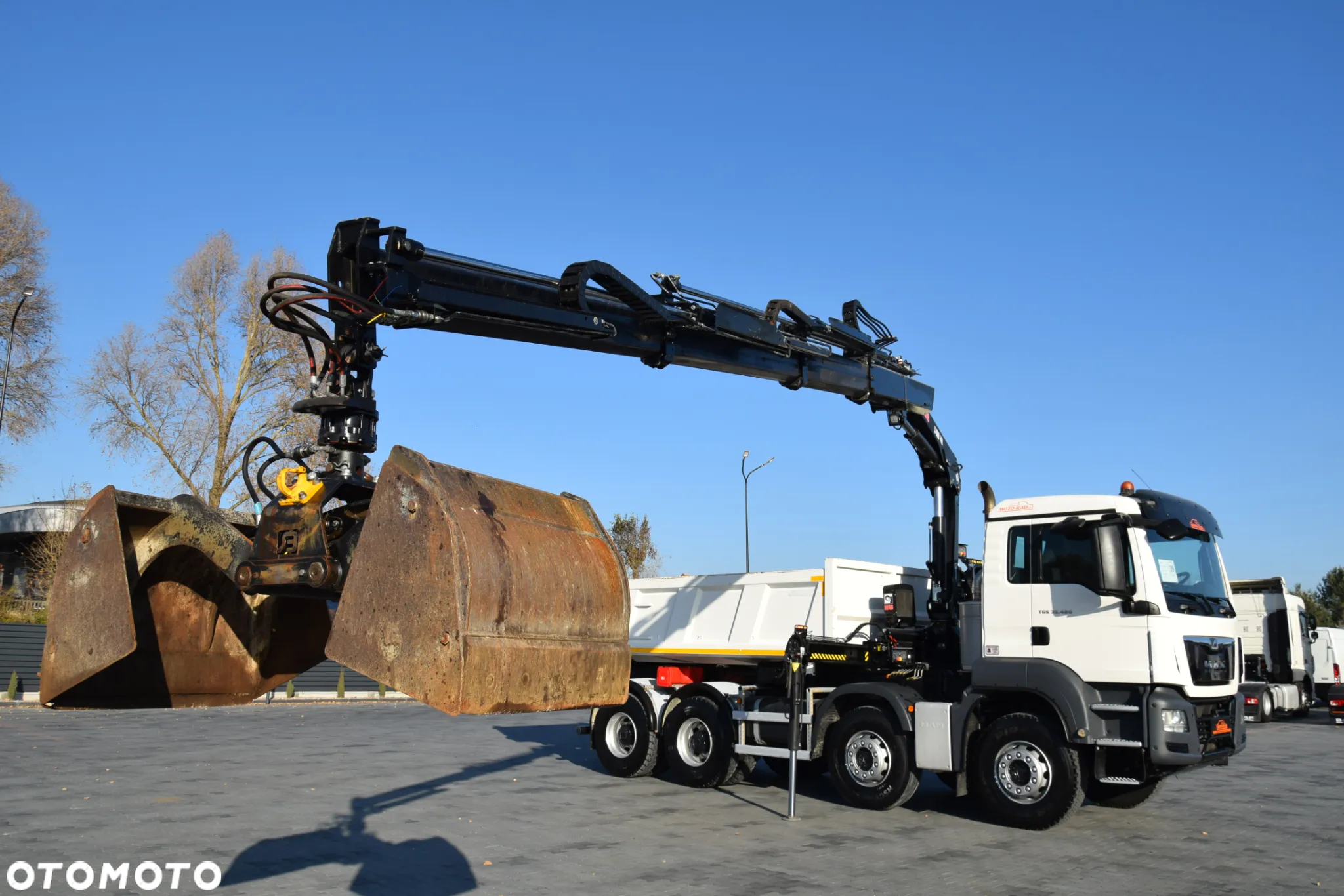 MAN TGS 35.420 / 8x4 / EURO 6 / UDT / HDS HIAB X-DUO 148 B-3 / ROTATOR / CHWYTAK / WYSUW x3 / STEROWANIE x3 / WZMOCNIONA RAMA / WYWROTKA / HYDROBURTA / AUTOMAT / KAMERA COFANIA / 2018 / NISKI PRZEBIEG / SPROWADZONY - 19