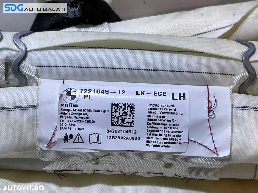 Airbag Cortina Stanga BMW Seria 3 F30 F31 2010 - 2019 Cod 7221045 722104512 - 4