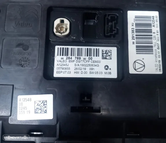 Display Navegação GPS Peugeot 208/308/Citroen C3/C4 2019 Ref: 9828476980 - 5