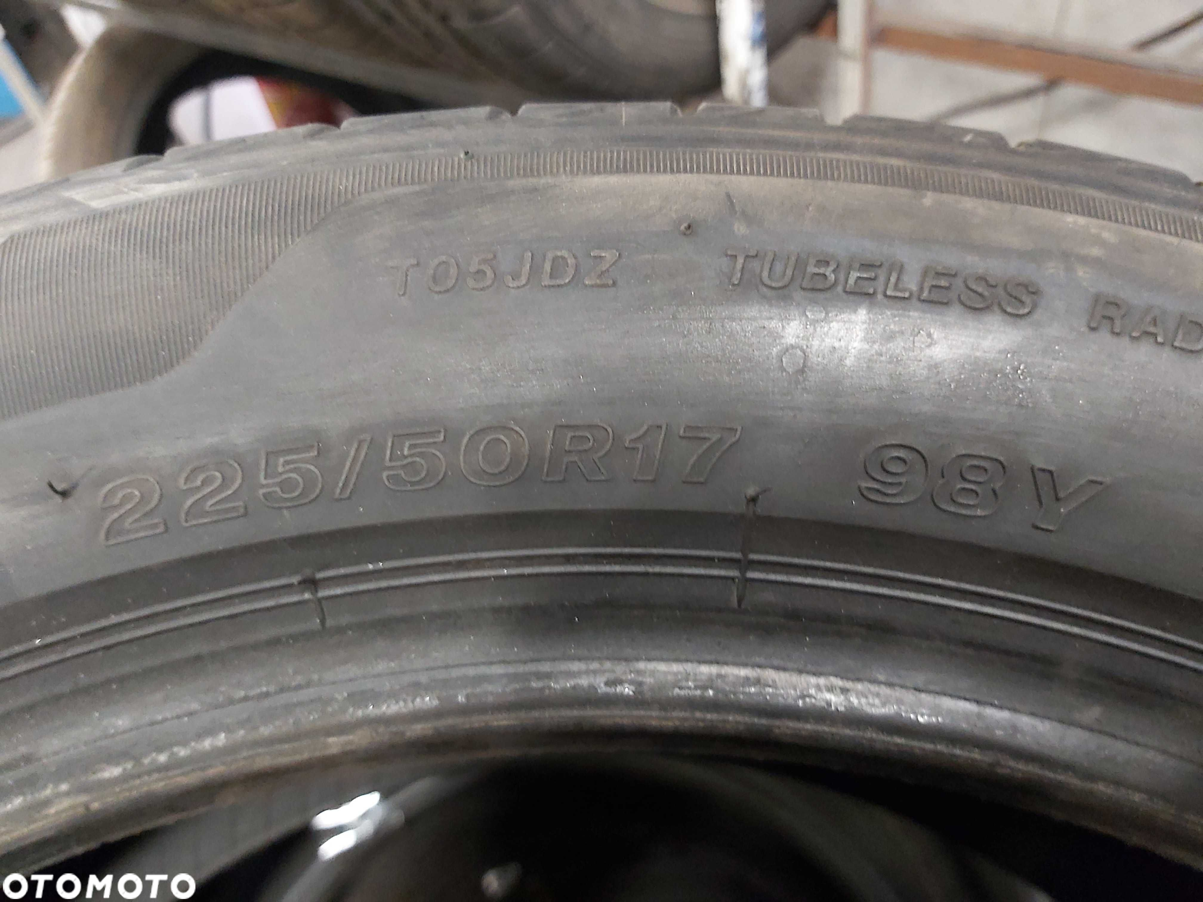 225/50R17 Dwie używane opony letnie Bridgestone - 6