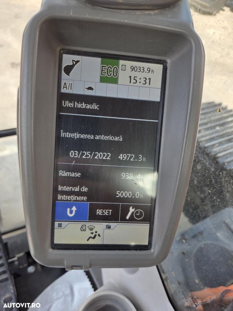 Hitachi BRATE LUNGI NOI la 18m, 2018, 9.033h, 3 pompe hidr HITACHI, masa operationala arpx 35t, senile LATE 90% ok, doar 1.200h deplasare, camera spate, Consum mediu 16l/h, REVIZII MOTOR SI HIDR EFECTUATE, posibilitate leasing, PROMOTIE 119.500 EUR+Tva - 31