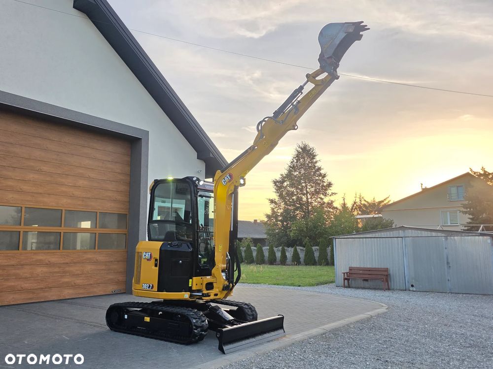 Caterpillar CAT 302.7 CR mini koparka szybkozłącze 3 łyżki piękna serwisowana 1 wł JCB sprowadzona w oryginale - 32