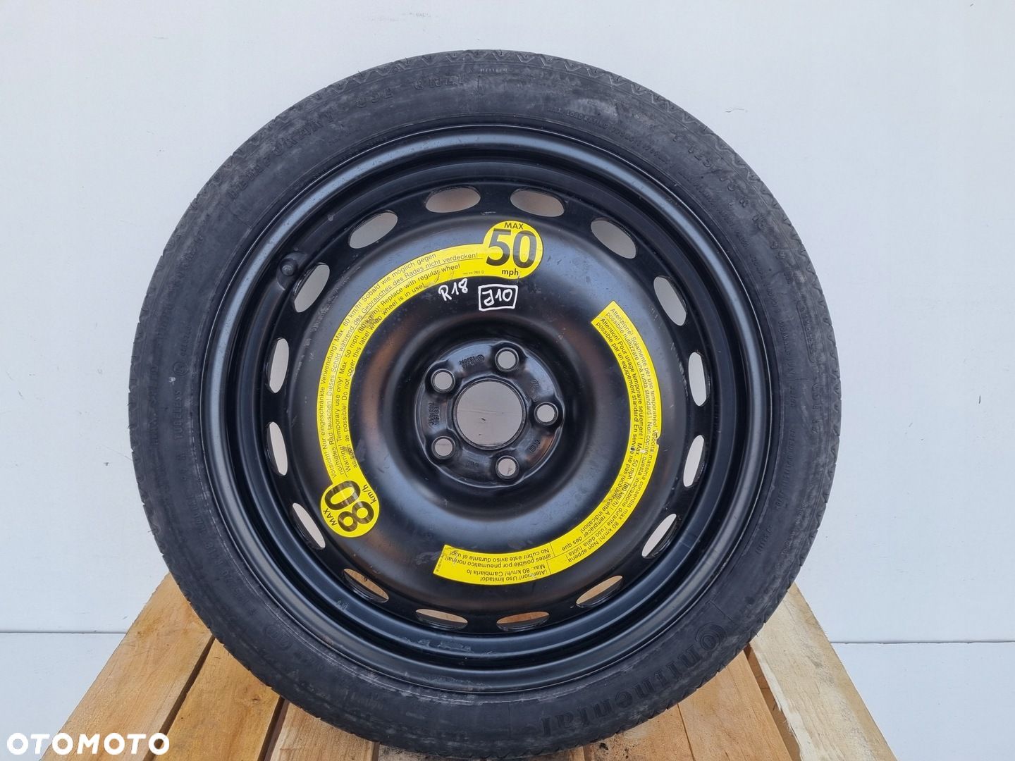Audi Seat Vw Skoda KOŁO DOJAZDOWE dojazdówka 125/70 R18 5x100 1J0601027M - 1