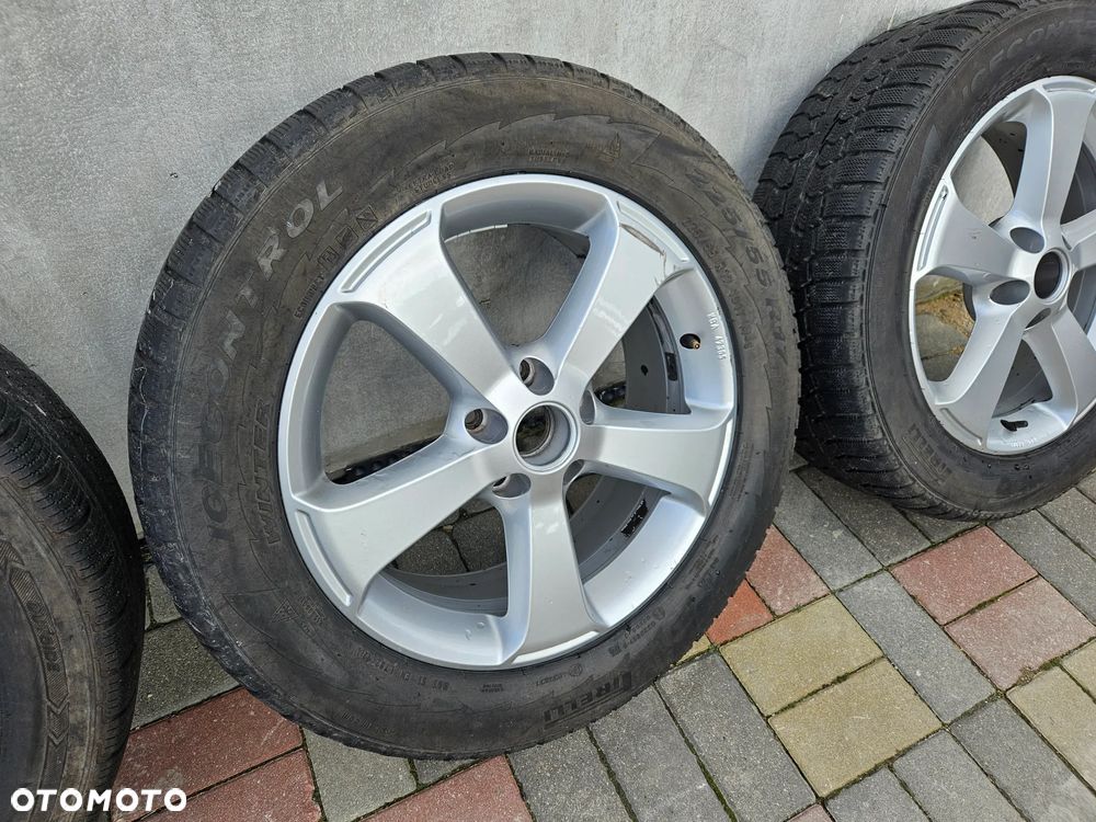 KOŁA FELGI ALUFELGI 17  6,5 J ET 39 1K8071497 OPONY ZIMOWE 225 55 17 VOLKSWAGEN SKODA KOMPLET FELGI Z OPONAMI - 4