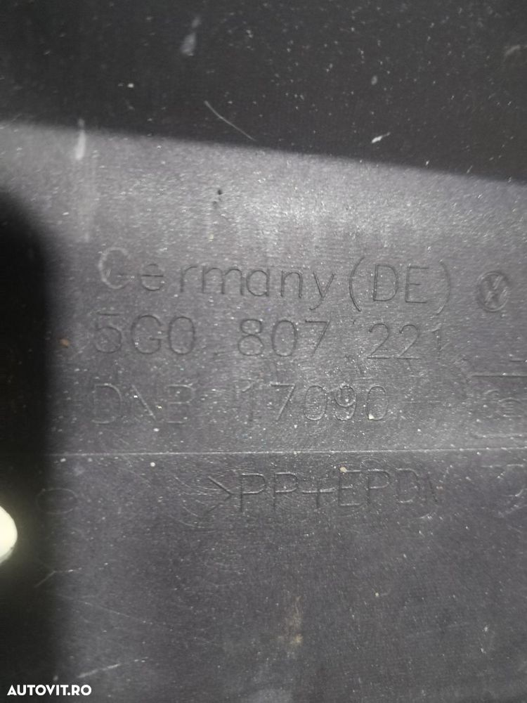 Bara fata VW Golf 7 GTI, GTD, 2013, 2014, 2015, 2016, 2017, cod origine OE 5G0807221L. 10124 - 15