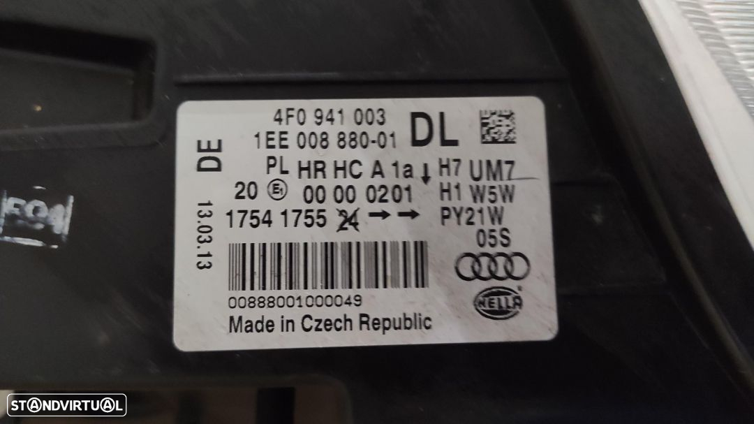 farol esquerdo Halógenio Audi A6 4F - 4