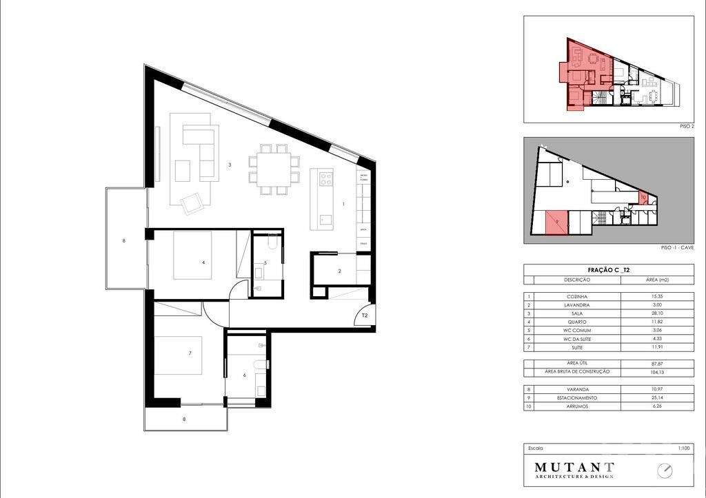 Apartamento T2 em Gondomar, Valbom e Jovim de 104,02 m2 - Grande imagem: 2/31