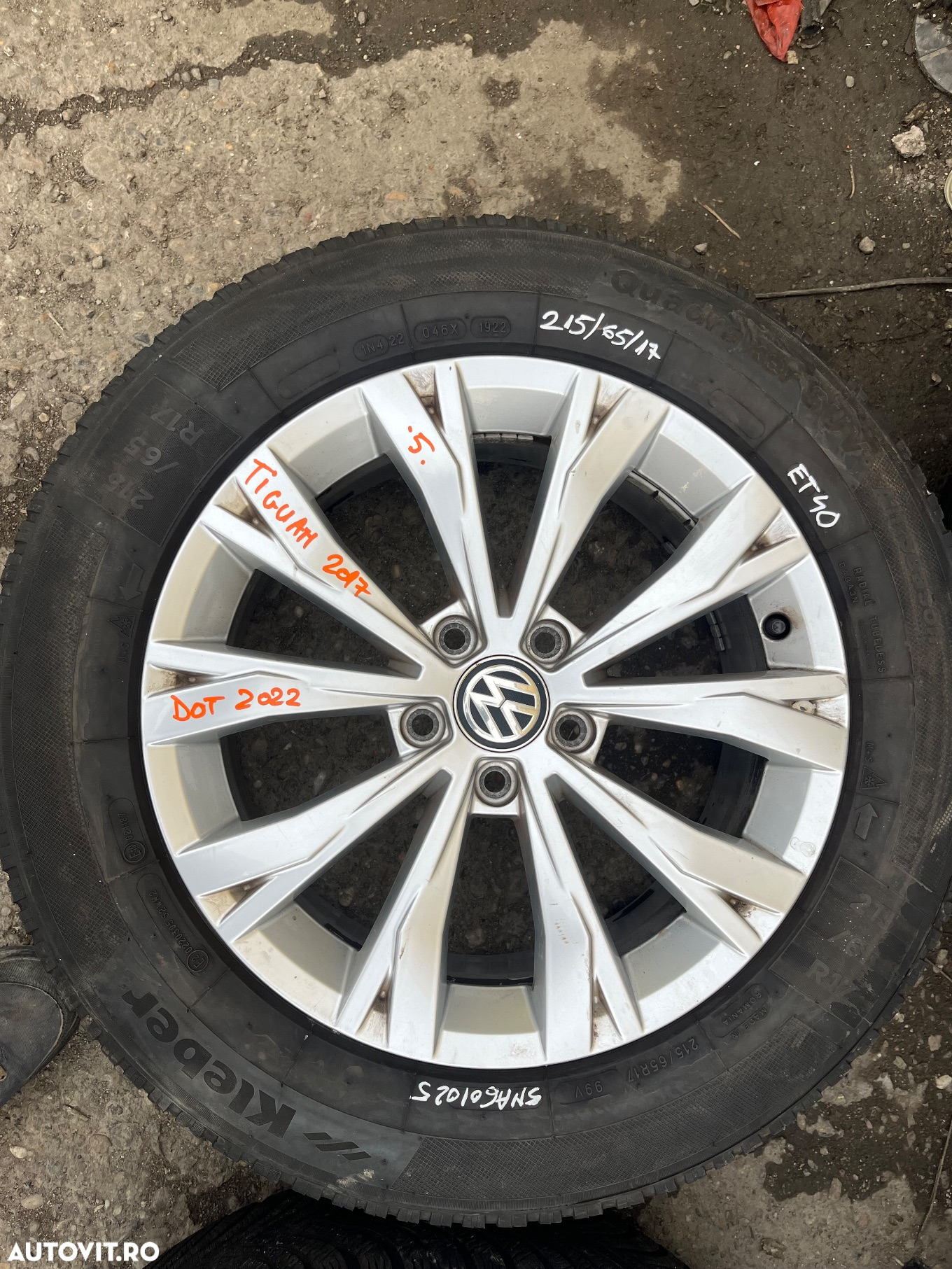 Jante cu anvelope R17 Vw Tiguan 2017 - 3