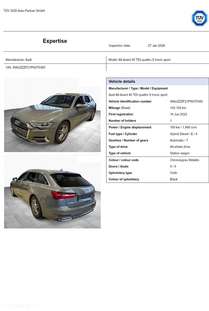 Audi A6 Avant 40 TDI quattro S tronic sport - 8