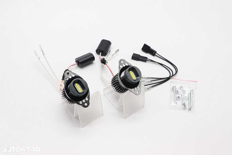 Becuri LED Marker Angel Eyes CREE CANBUS BMW E90 E91 LCI Facelift 160W - 2