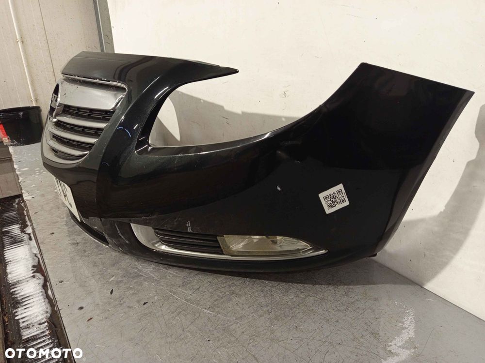 + ZDERZAK PRZÓD PRZEDNI OPEL INSIGNIA A I 1 Z22C CZARNY HALOGENY - 2