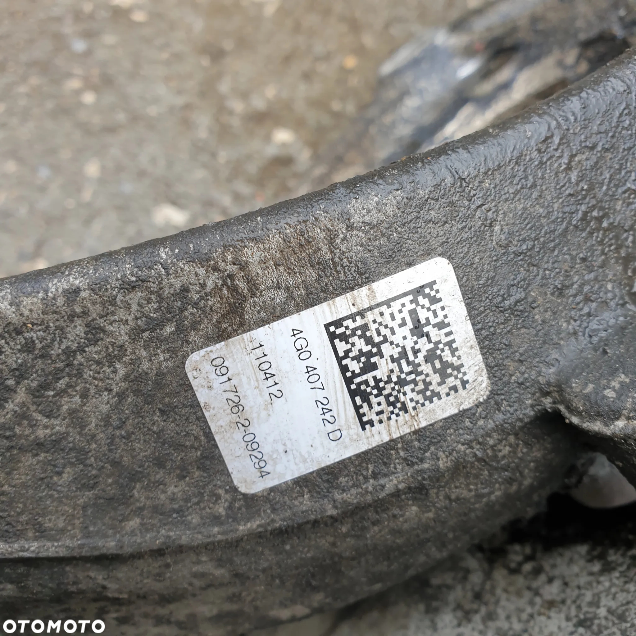 AUDI A6 C7 ZWROTNICA WAHACZ PRAWA PRZOD 4G0407242D - 2