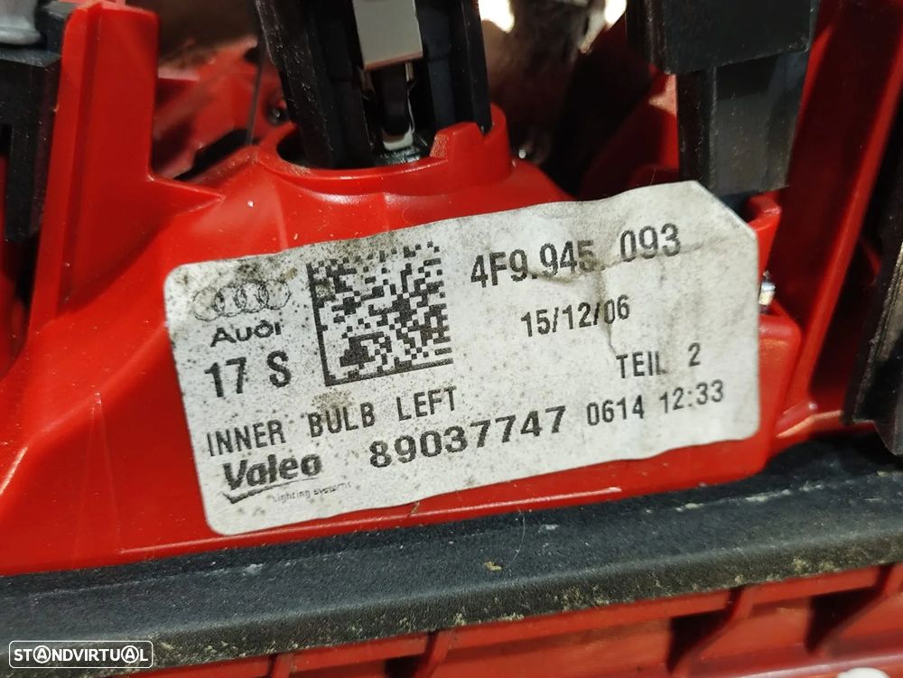 Farolim Farolins Mala Audi A6 C6 4F Avant Carrinha Fase 1 Pré Facelift Originais - 8