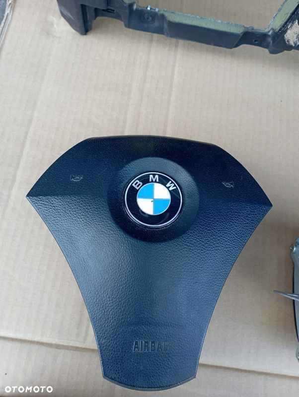BMW E60 E61 KONSOLA AIRBAG DEMONTAŻ ORYGINAŁ PODUSZKI SENSOR PASY KOMPLET - 5