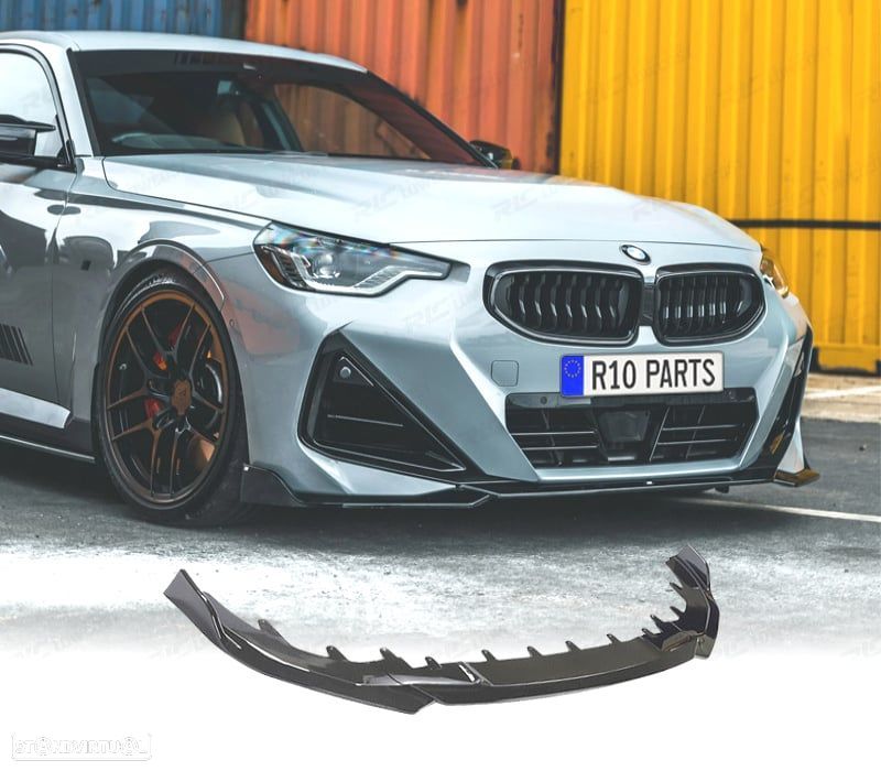 SPOILER LIP BMW G42 22-24 LOOK M PERFORMANCE PRETO BRILHANTE - 1