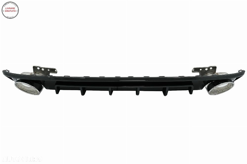 Difuzor Bara Spate si Ornamente Evacuare Audi A6 C8 4K Avant Sedan (2018-up) RS6 D- livrare gratuita - 2