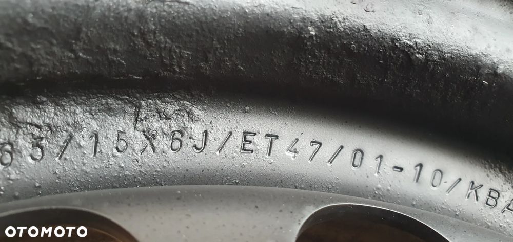 Felgi stalowe koła VW 5x112 6J ET47 16" R16 VW Caddy III 1K0601027C - 15