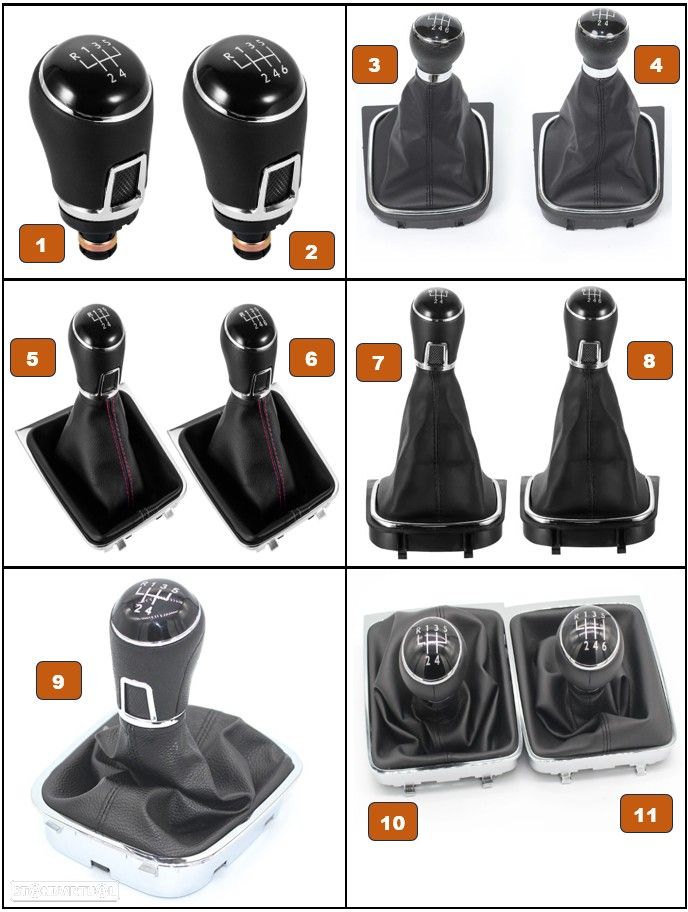 Capa guarnição do puxador porta interior VW Golf Mk6 2009 - 2013 - 9