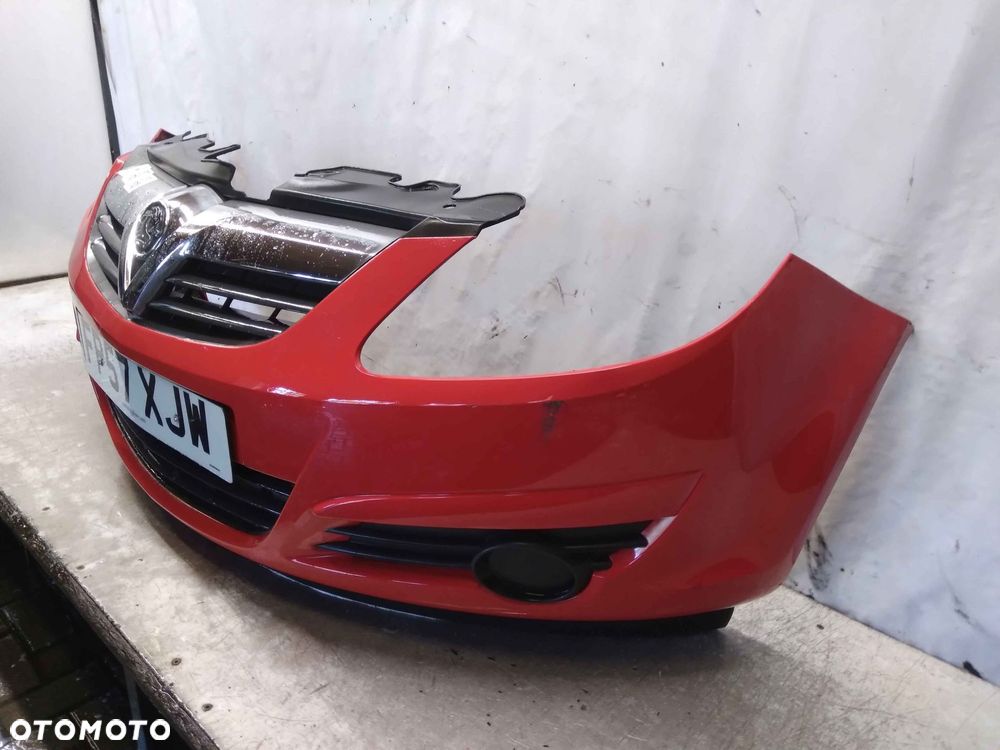 ^ ZDERZAK PRZÓD PRZEDNI DO OPEL CORSA D Y547 CZERWONY - 4