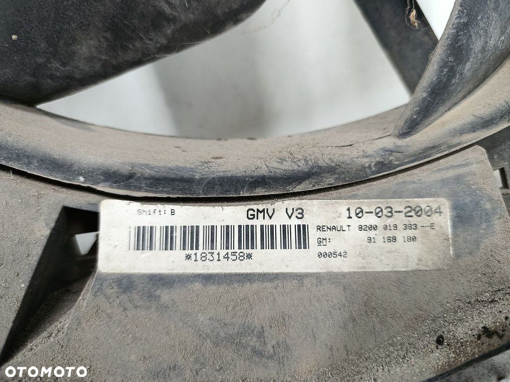WENTYLATOR CHŁODNICY OPEL VIVARO A 8200019383 2.5 DTI - 4