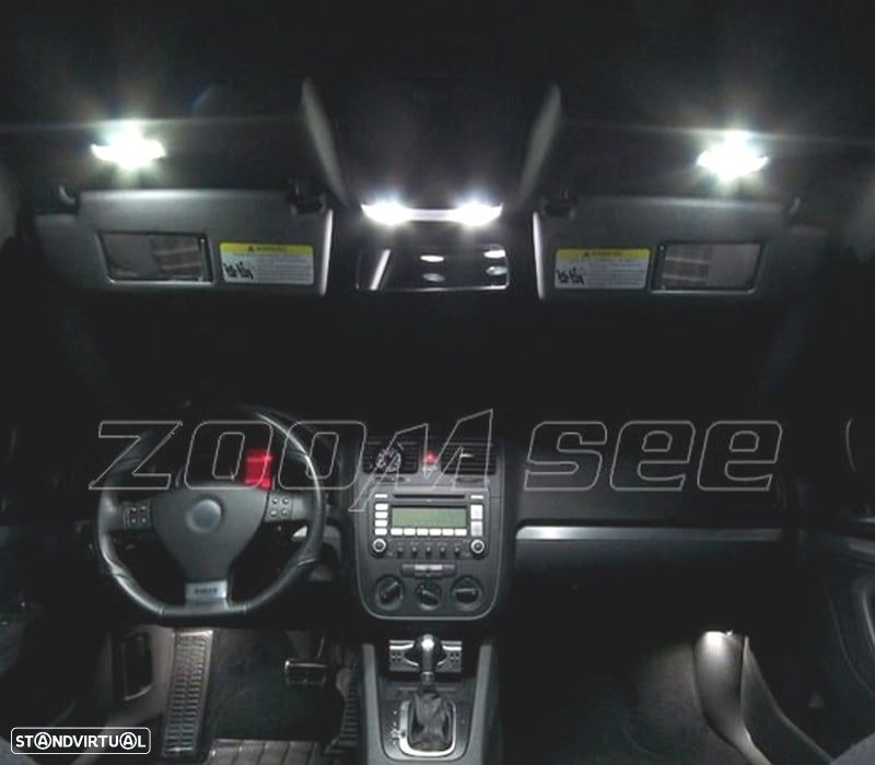 KIT COMPLETO 14 LAMPADAS LED INTERIOR PARA VOLKSWAGEN VW GOLF 5 ESTATE GOLF WAGON MK5 V 07-09 - 2