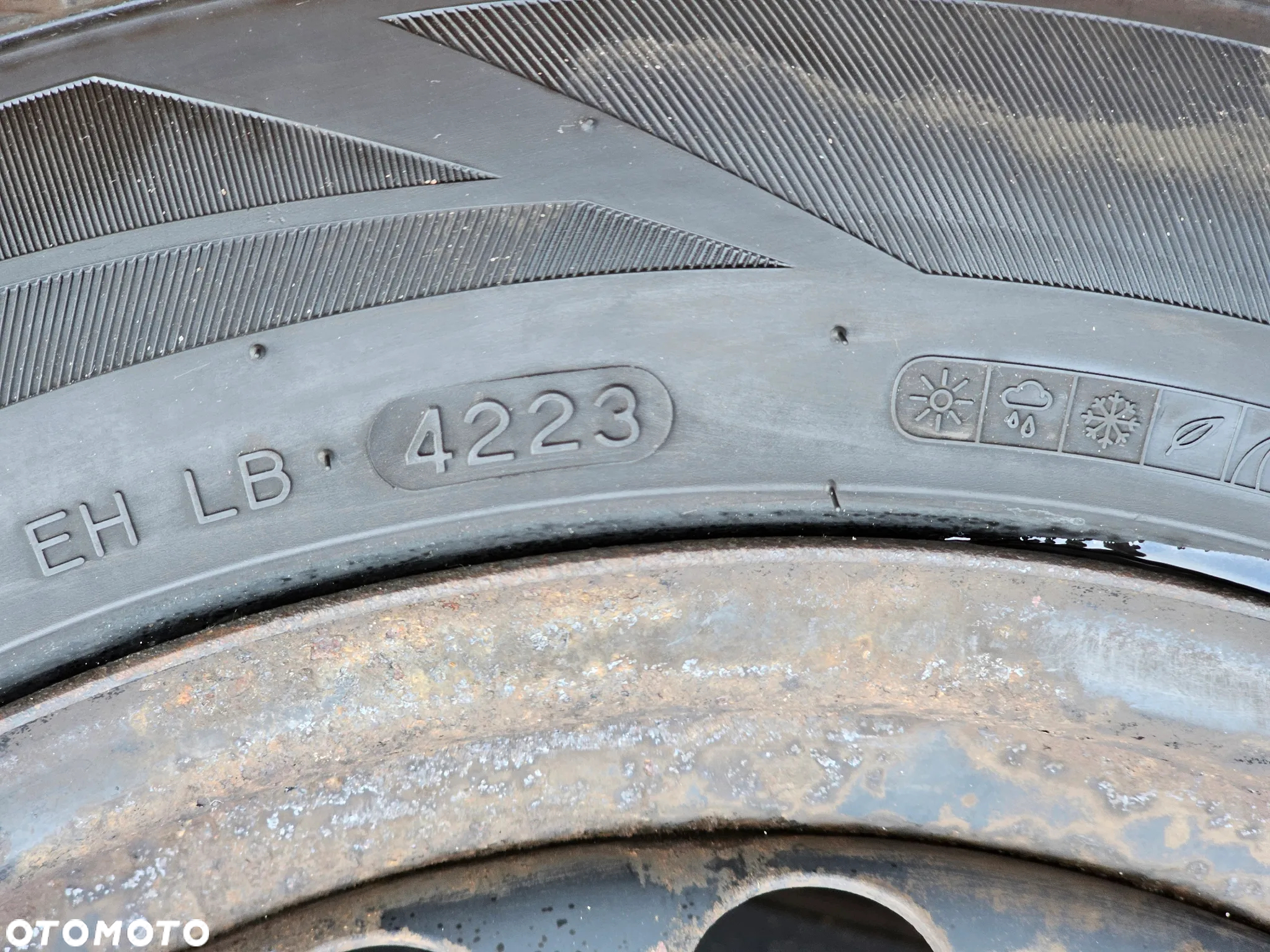 KOŁA FELGI STALOWE OPONY 2023r WIELOSEZONOWE OPEL CORSA D ASTRA H H MERIVA A 205/55/16 R 16 ET37 - 9