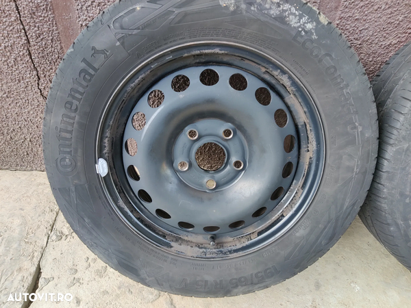 Jante tabla R15" 5X112 VW Golf Passat Seat Exeo Audi A3 A4 anvelope 195/65 R15 Continental 1K0601027C