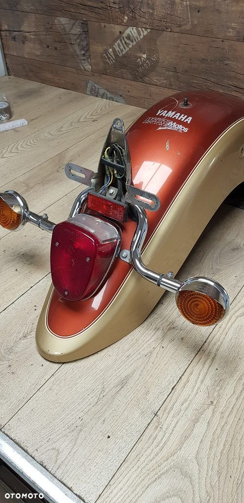 Błotnik tył daszek lampa kierunkowskazy Yamaha XVS650 Drag Star Classic - 9