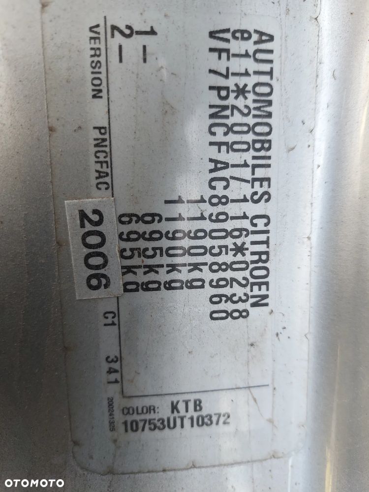 Zderzak CITROEN C1 1,0B 06R. maska,drzwi,lampy,klapa.... - 7