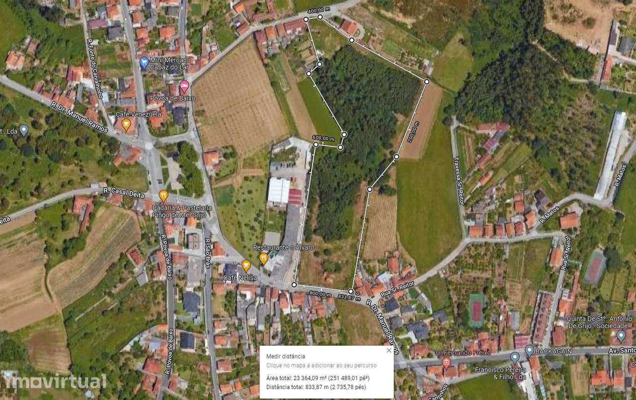 TERRENO PARA CONSTRUÇÃO EM GRIJO. - Grande imagem: 2/13