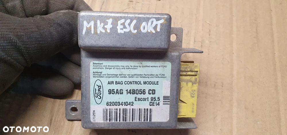 Moduł Sensor Airbag Poduszek Ford Escort MK7 95AG-14B056-CD - 4