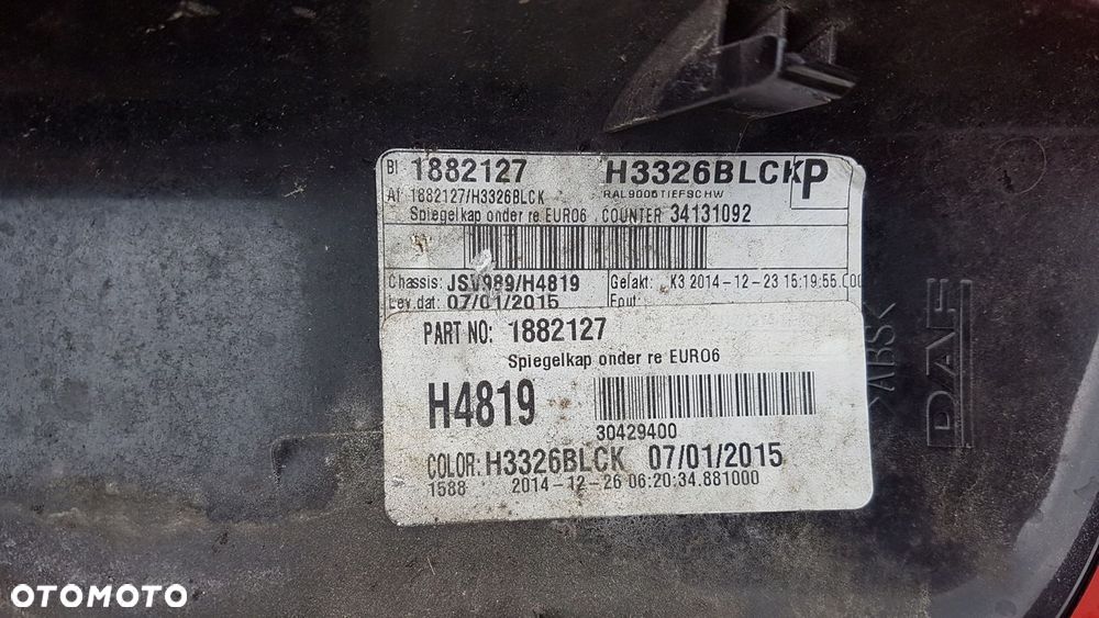 OBUDOWA OSŁONA MOCOWANIA LUSTERKA PRAWA DAF XF 106 - 3