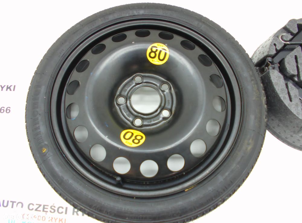 Saab 9-5 9-3  koło dojazdowe zapas lewarek podnośnik zestaw - 3