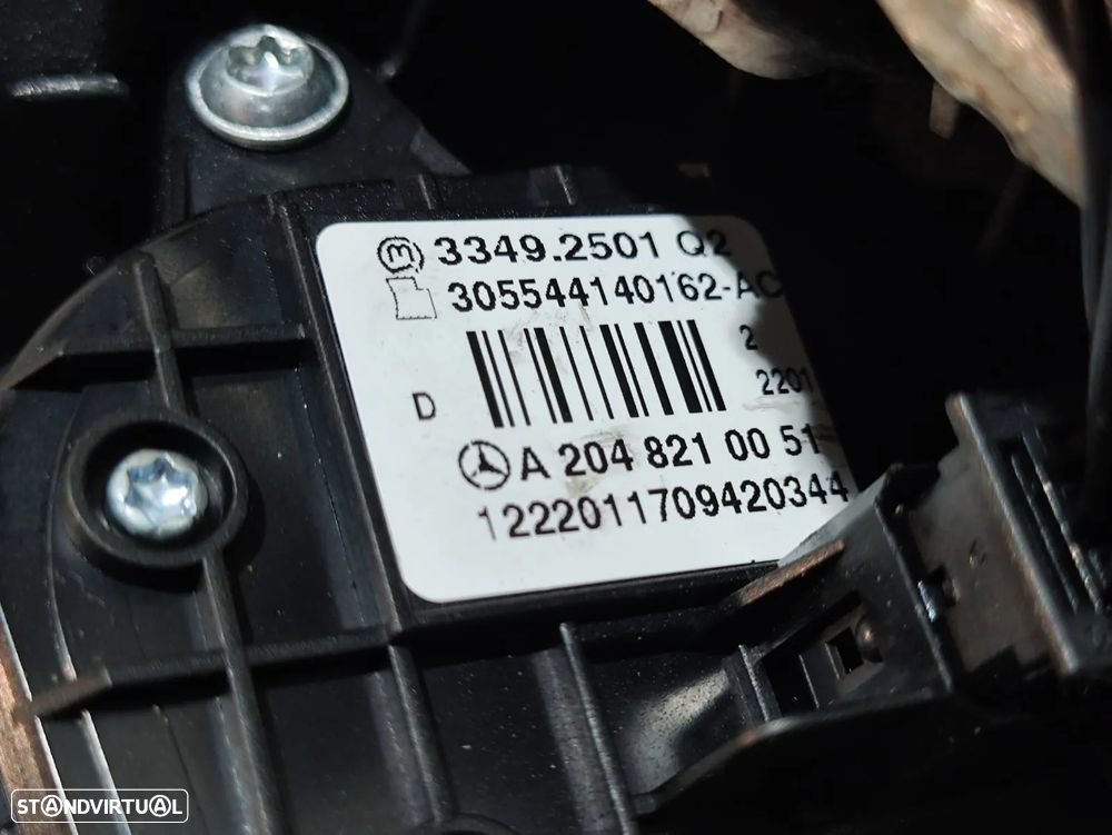 Volante + Airbag Completo em pele Mercedes Benz Class C W204 - Com comandos multifunções - 14