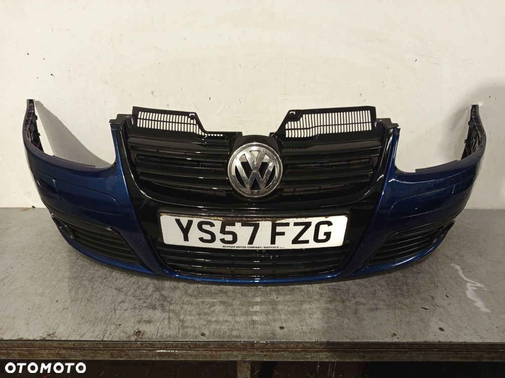 + ZDERZAK PRZÓD PRZEDNI VW VOLKSWAGEN GOLF 5 V GT GTI LD5Q GRANAT GRANATOWY SPRYSKIWACZE LAMP XENON HALOGENY - 1