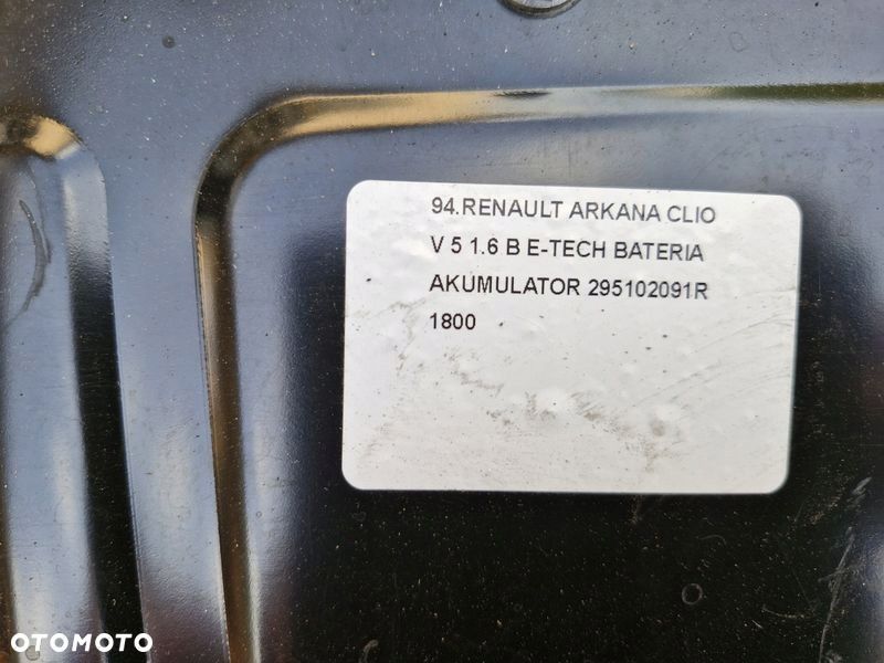 RENAULT ARKANA CLIO V 5 1.6 B E-TECH BATERIA AKUMULATOR 295102091R - 6