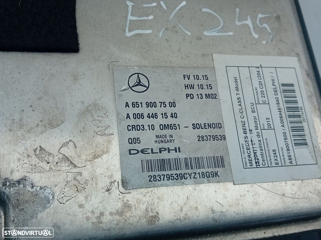Centralina motor / ECU MERCEDES-BENZ Classe C Carrinha (S204) - 4