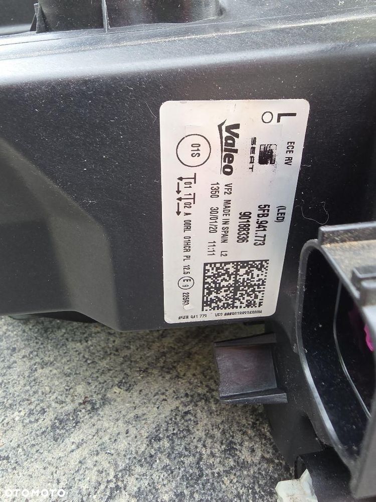 SEAT CUPRA LEON 4 IV 5FB Lampa lewa przód Full Led Dynamic 5FB941773 - 10