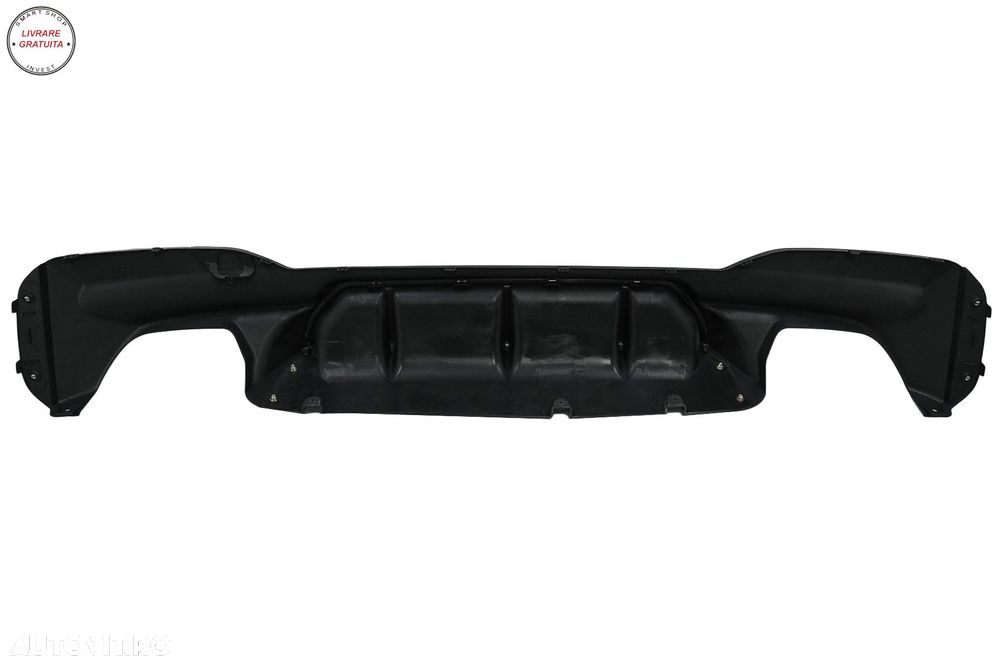 Difuzor Bara Spate BMW Seria 5 G30 G31 (2017+) M5 Design Negru Lucios- livrare gratuita - 7