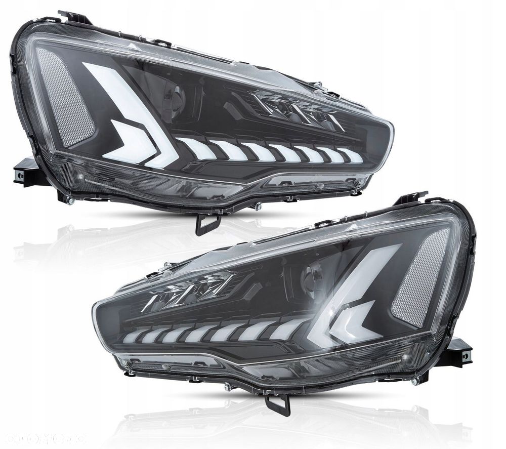 Reflektory Lampy kpl Vland Full LED Tuning Black Mitsubishi Lancer VIII 8 - 4