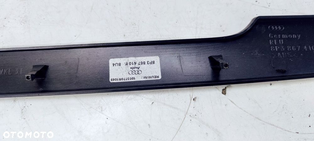 LISTWA DEKORY DRZWI PRAW AUDI A3 8P 8P3867410K 8U4 - 3