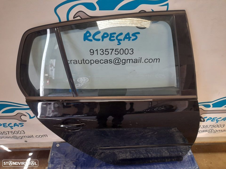 PORTA TRASEIRA TRÁS DIREITA VW VOLKSWAGEN GOLF V 5 MK5 1K 1K1 FECHO ELEVADOR MOTOR PUXADOR VIDRO - 4