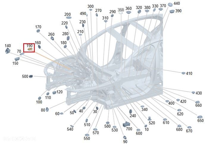 MERCEDES WIELE MODELI Zaslepka karoserii ORYGINAL - 2