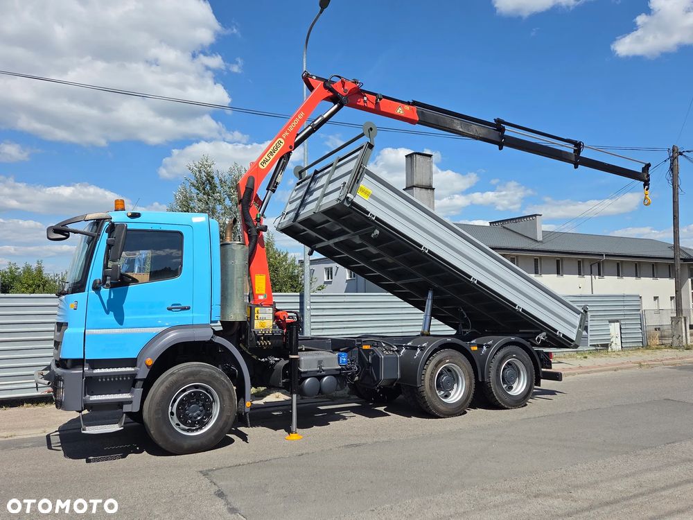 Mercedes-Benz AXOR 2633 // 6x4 330KM // PALFINGER PK12001 // 3 WYSUWY RADIOWY PILOT // NOWY KIPER WYWROTKA / NOWE OPONY - 3