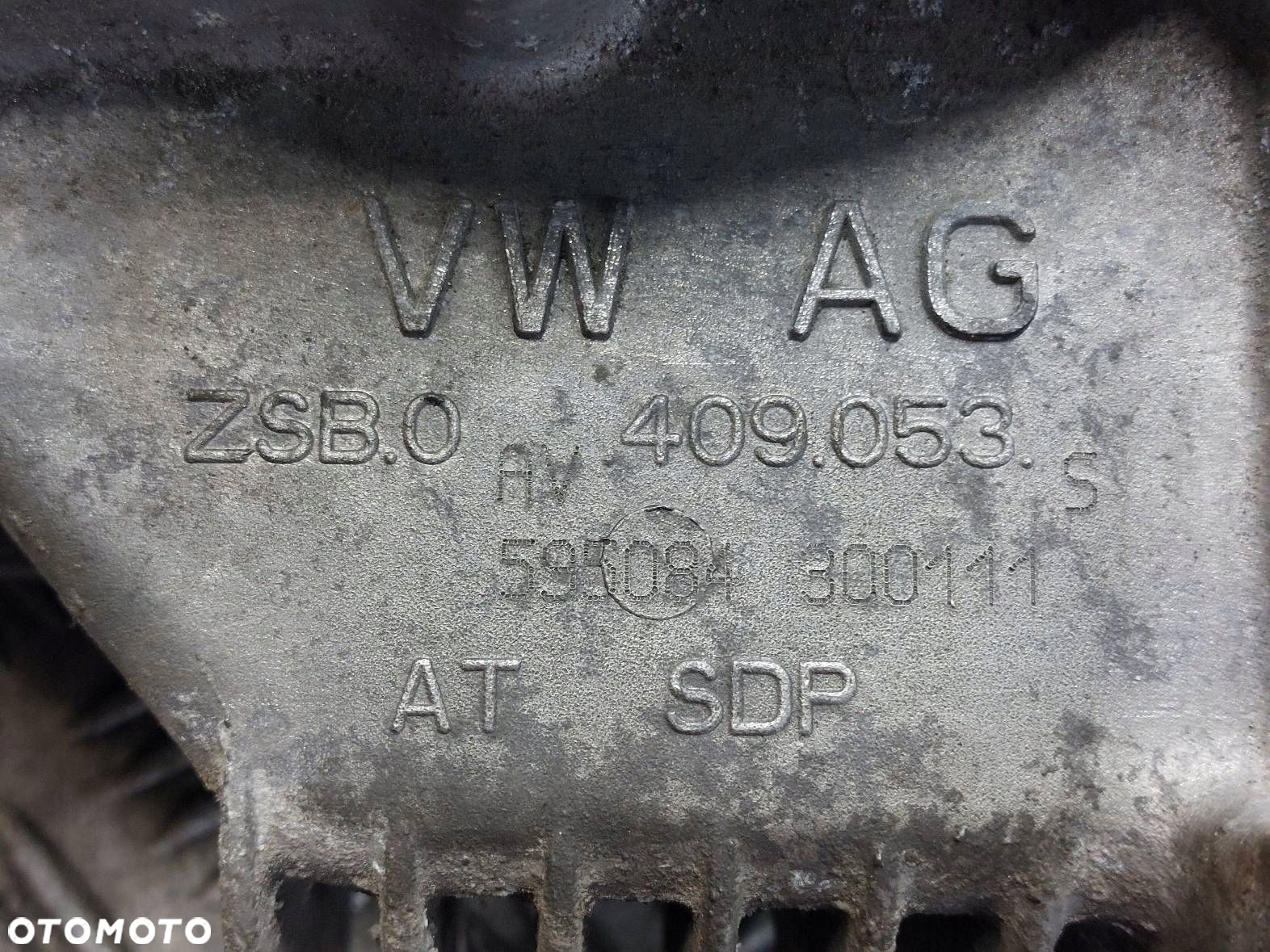 REDUKTOR SKRZYNI BIEGÓW AUDI A3 8P 2.0 TDI QUATTRO SDP AV409053S - 2