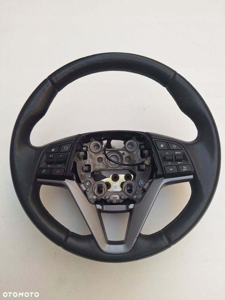 kierownica hyundai tucson 2 ii 17r- skora skorzana b.ladna - 1