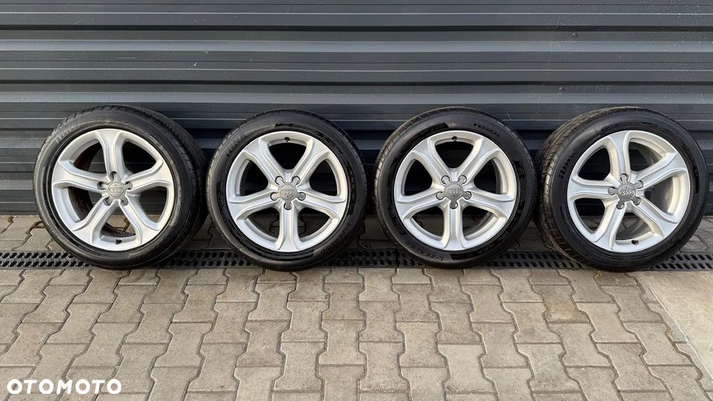 AUDI A4 B8 A5 8T KOŁA ALU FELGI OPONY 225/50/17 98W 8K601025CE 7.5Jx17 ET45 - 1