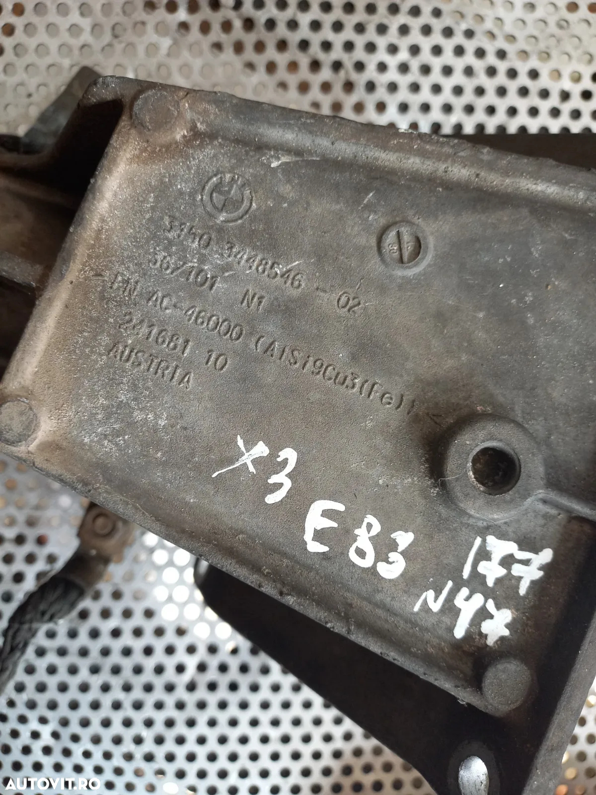 Suport Planetara Intermediara Bmw X3 E83 2.0 D N47 Cod 3448546 Dezmembrez Bmw X3 E83 LCI Facelift 2.0 D Manual N47 177 Cai 4x4 Volan Stanga - Dezmembrari Arad - 10