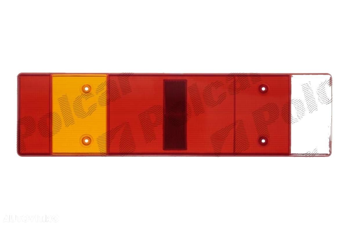 Sticla stop spate dispersor lampa 467x130 mm, MAN M90/F90 1986-; F8/F9 1980-; L2000 1993- M2000 1996- BestAutoVest partea Dreapta/ Stanga - 1